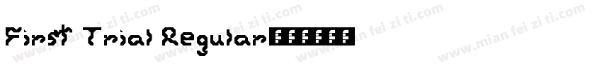 First Trial Regular字体转换